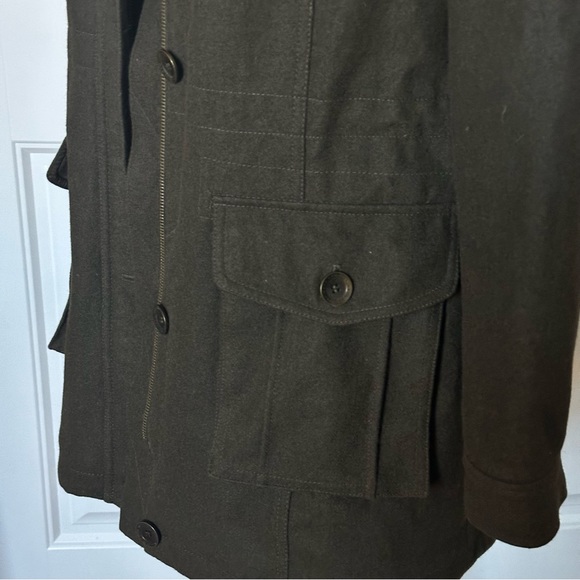 Real Fur Wool Blend 10 Duffle Coat 10 - Picture 8 of 13